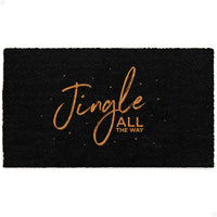 Midnight Jingle Natural Coir Doormat