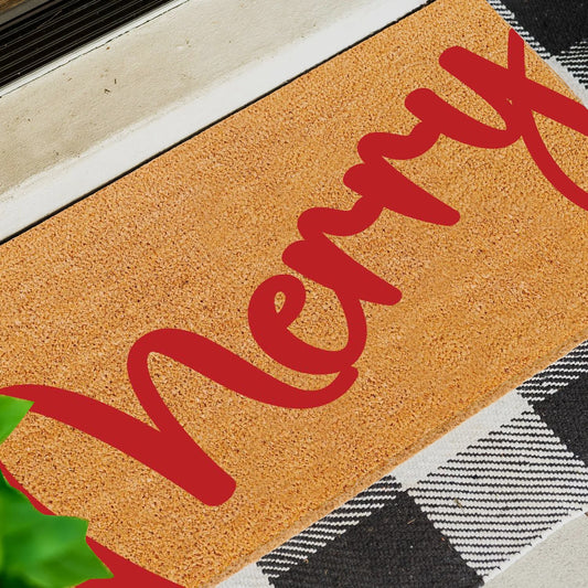 Merry Berry Natural Coir Doormat