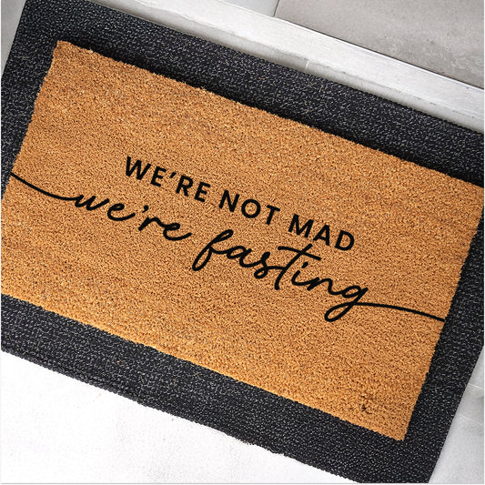 Not Mad, Just Fasting Natural Coir Doormat - 17x30