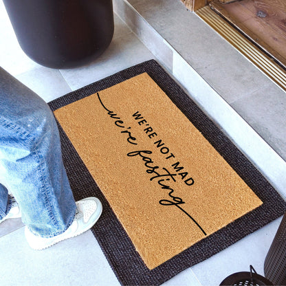 Not Mad, Just Fasting Natural Coir Doormat - 17x30