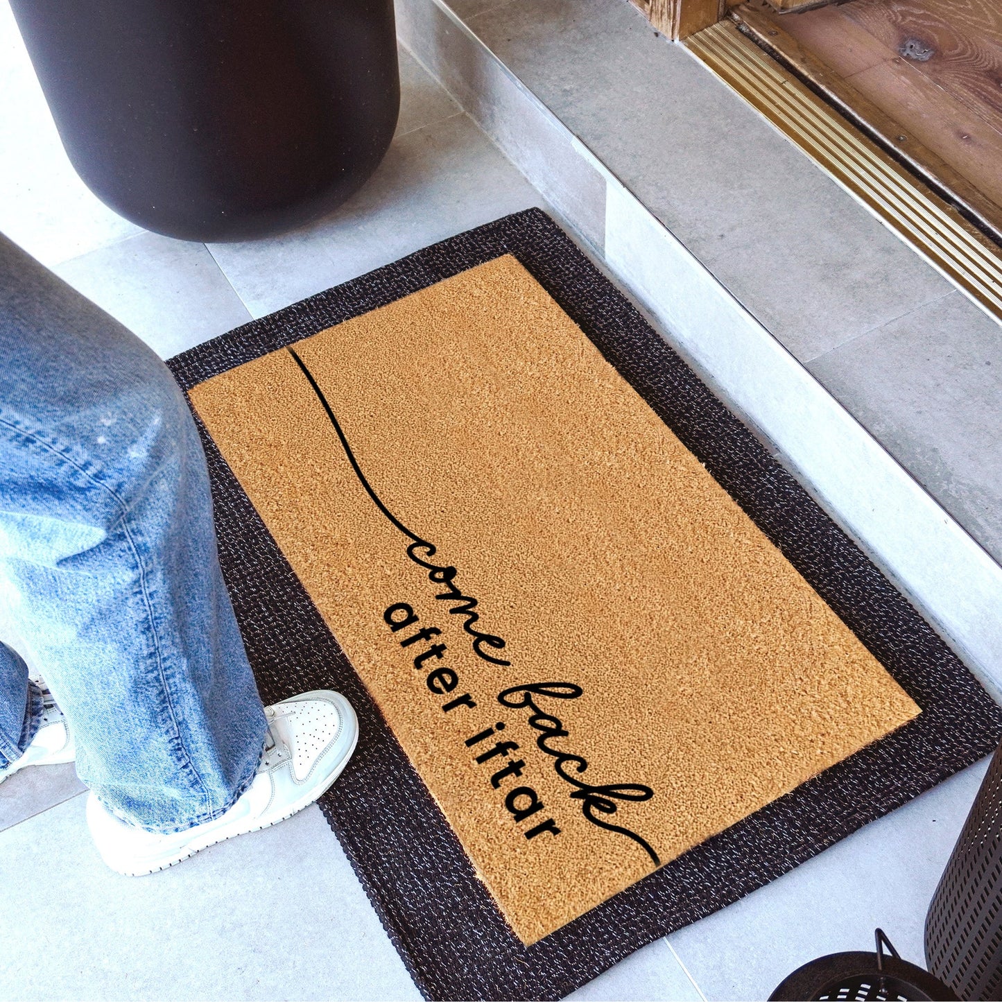 Come Back After Iftar Natural Coir Doormat - 17x30