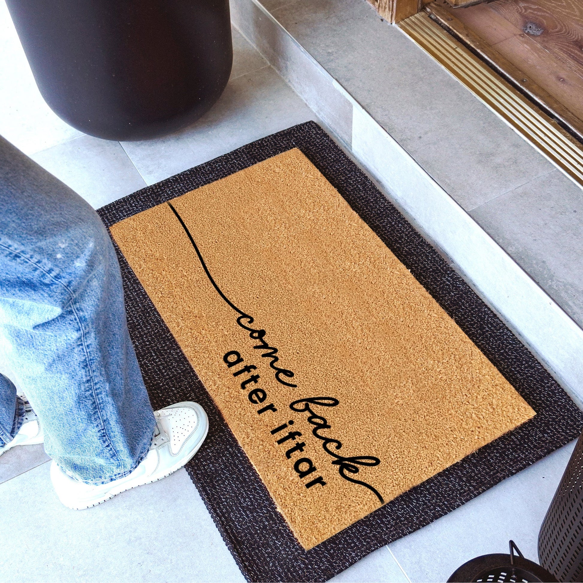 Come Back After Iftar Natural Coir Doormat - 17x30