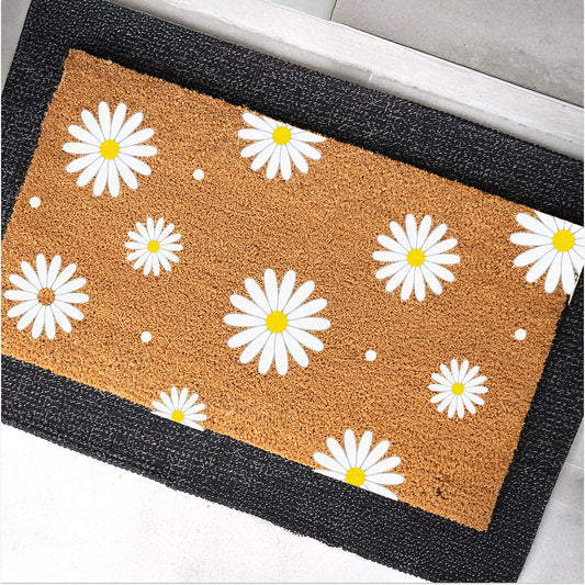 Daisy Day Natural Coir Doormat - 17x30