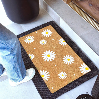 Daisy Day Natural Coir Doormat - 17x30