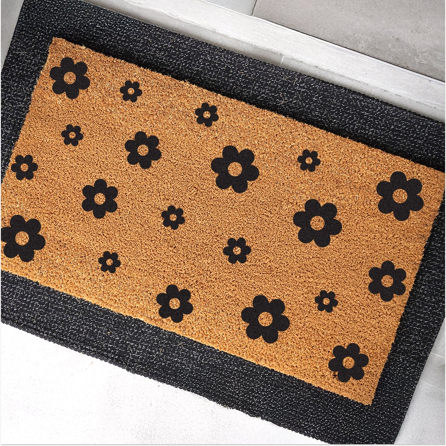 Ebonflower Natural Coir Doormat - 17x30