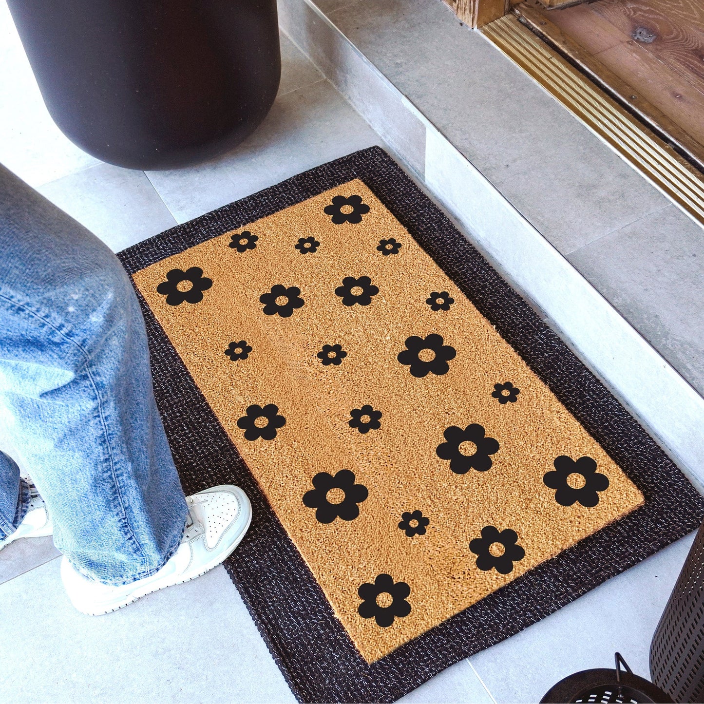 Ebonflower Natural Coir Doormat - 17x30