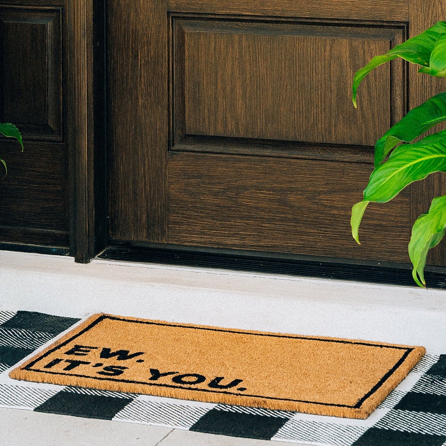 Ew Its You Natural Coir Doormat - 17x30
