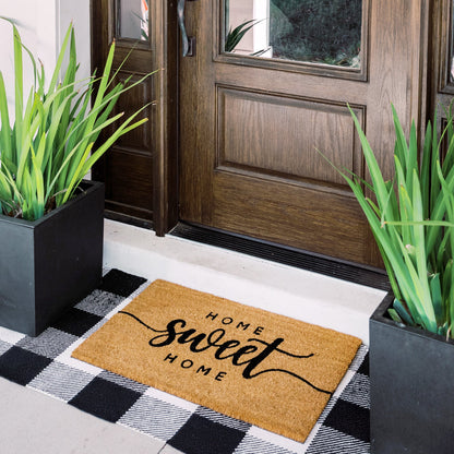 Sweet Home Natural Coir Doormat - 17x30