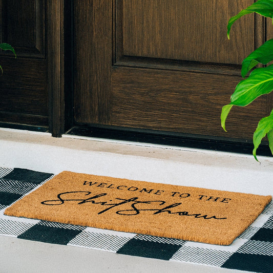 Shitshow Natural Coir Doormat - 17x30