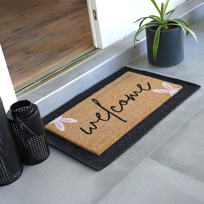 Easter Greetings Natural Coir Doormat - 17x30
