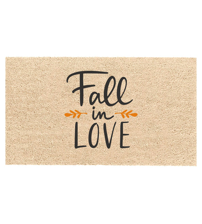 Fall in Love Natural Coir Doormat
