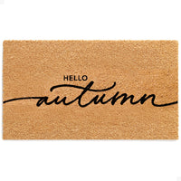 Hello Autumn Natural Coir Doormat
