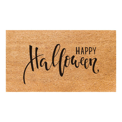 Happy Halloween Natural Coir Doormat