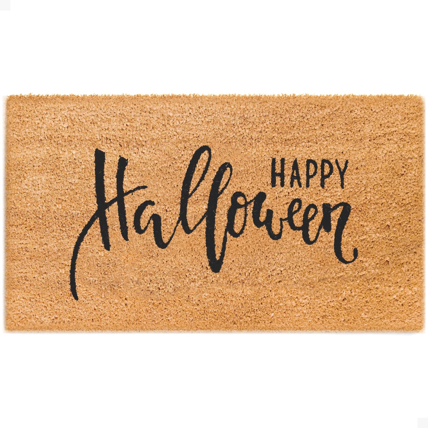 Happy Halloween Natural Coir Doormat
