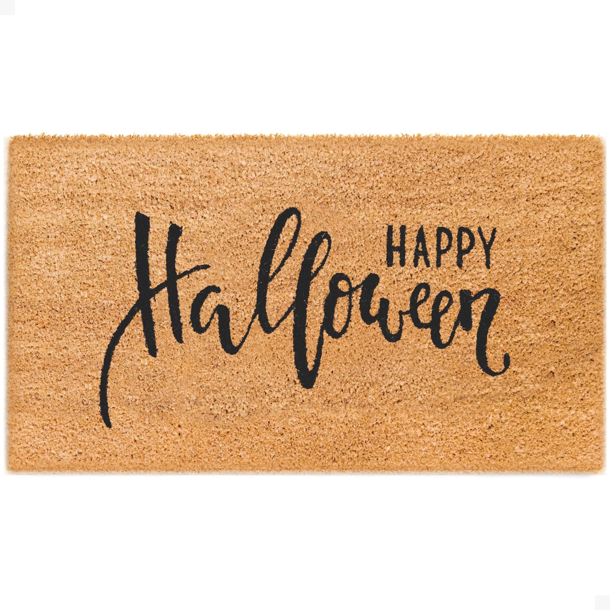 Happy Halloween Natural Coir Doormat