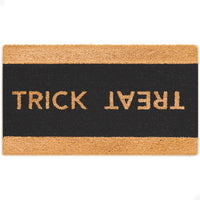 Trick or Treat Natural Coir Doormat alternate angle | thoughtfully crafted to welcome you home.