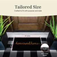 Rustic Greet Natural Coir Doormat - 17x30