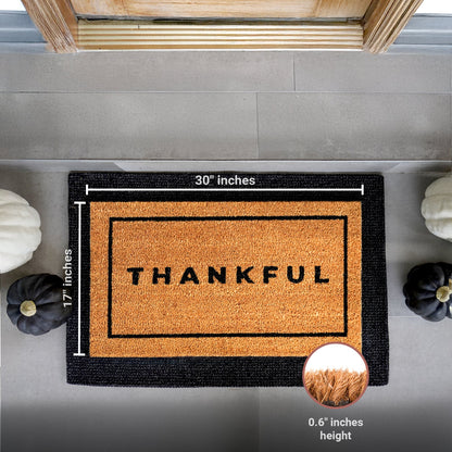 Thankful Natural Coir Doormat
