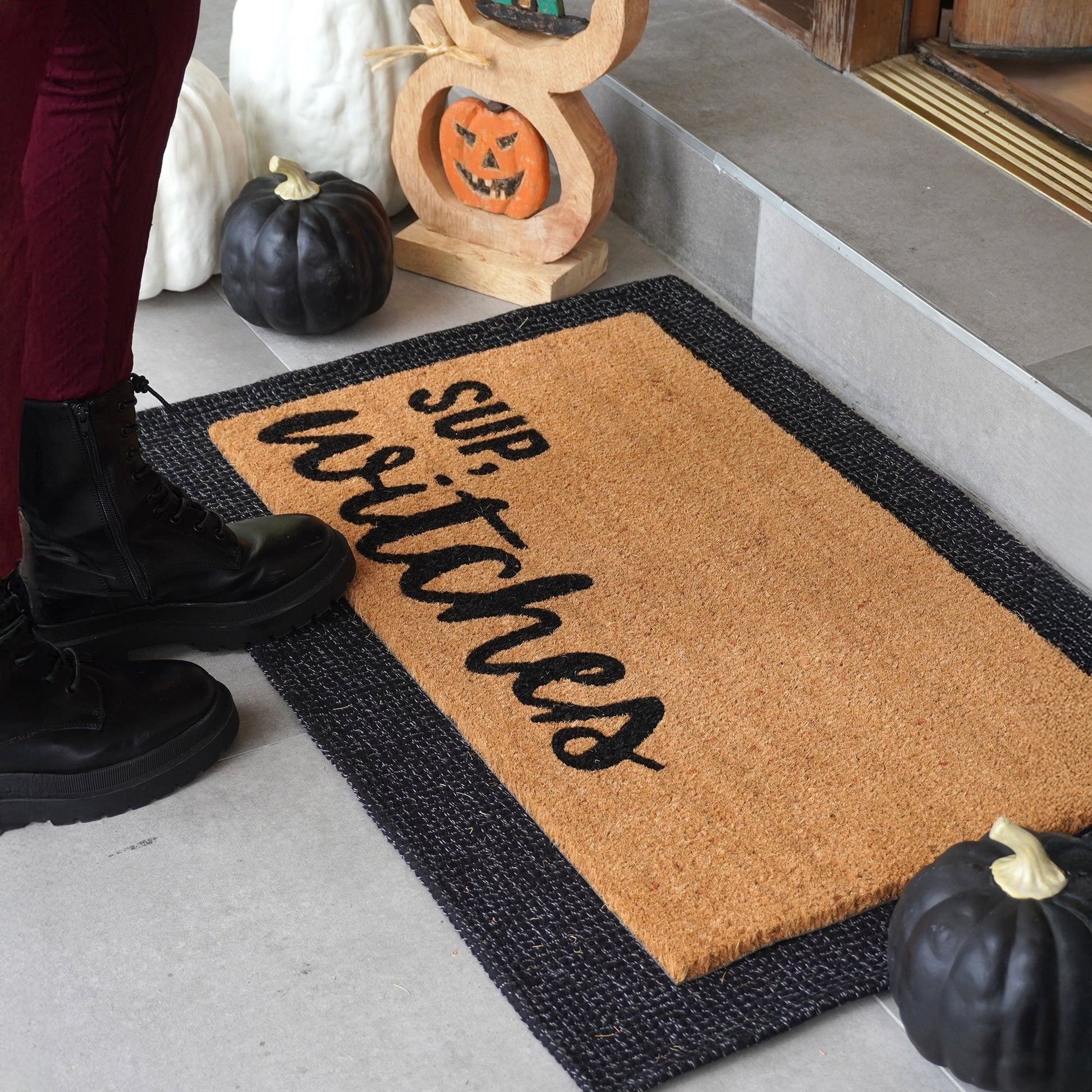 Sup, Witches Natural Coir Doormat