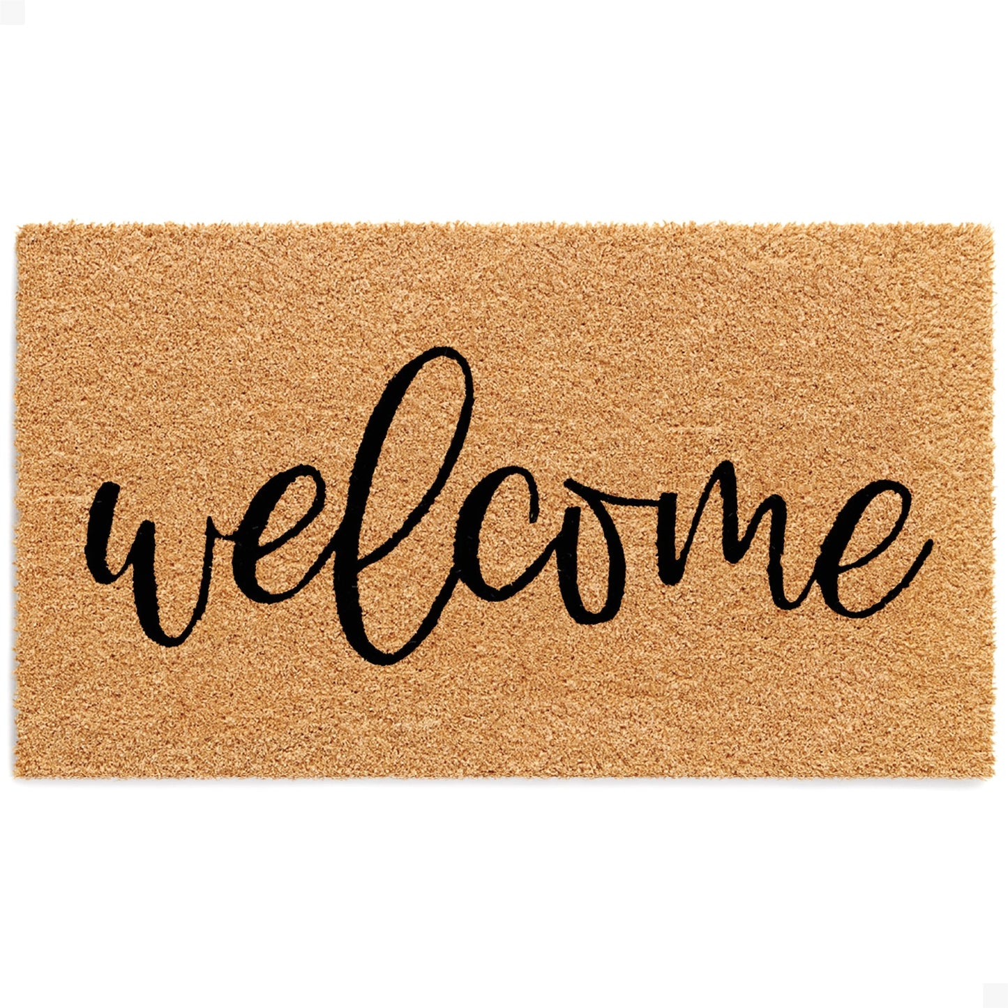 Welcome Natural Coir Doormat - 17x30