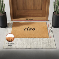 ciao Natural Coir Doormat - 17x30