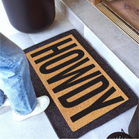 HOWDY Natural Coir Doormat - 17x30