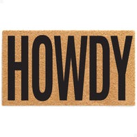 HOWDY Natural Coir Doormat - 17x30