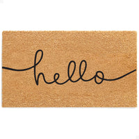 Hello, Friend Natural Coir Doormat - 17x30