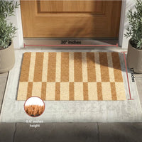 Modern Pillars Natural Coir Doormat - 17x30