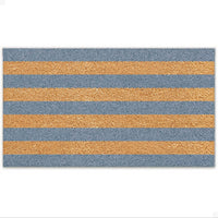 Coastal Lines Natural Coir Doormat - 17x30