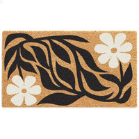 Botanical Wave Natural Coir Doormat - 17x30