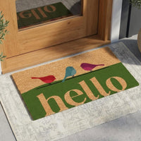 Meadow Birds Natural Coir Doormat - 17x30
