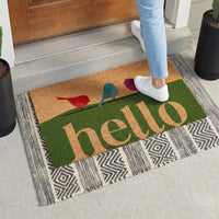 Meadow Birds Natural Coir Doormat - 17x30