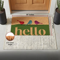 Meadow Birds Natural Coir Doormat - 17x30