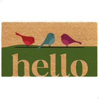 Meadow Birds Natural Coir Doormat - 17x30