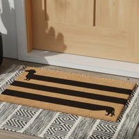 Long & Low Natural Coir Doormat - 17x30