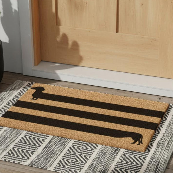 Long & Low Natural Coir Doormat - 17x30