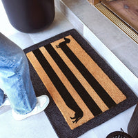 Long & Low Natural Coir Doormat - 17x30