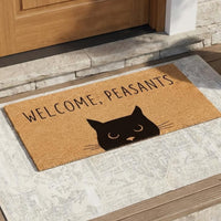 Welcome, Peasants Natural Coir Doormat - 17x30