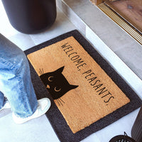 Welcome, Peasants Natural Coir Doormat - 17x30