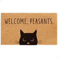 Welcome, Peasants Natural Coir Doormat - 17x30