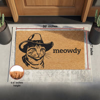 meowdy Natural Coir Doormat - 17x30