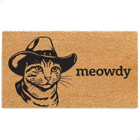 meowdy Natural Coir Doormat - 17x30