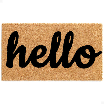 hello Natural Coir Doormat