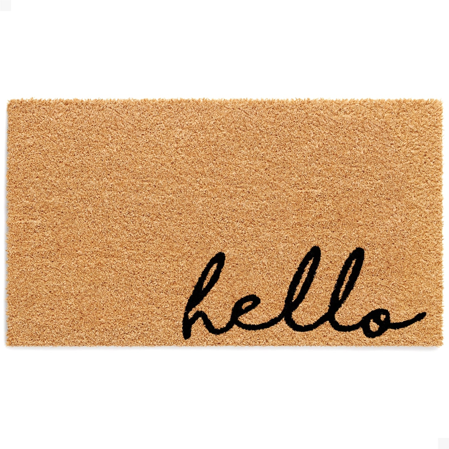 Meet and Greet Natural Coir Doormat - 17x30
