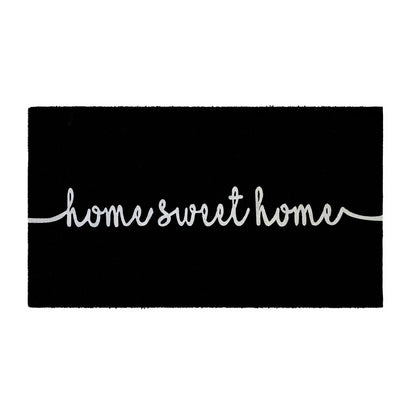 Bliss in Black Natural Coir Doormat