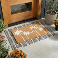 Coastal Breeze Natural Coir Doormat - 17x30