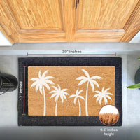 Coastal Breeze Natural Coir Doormat - 17x30