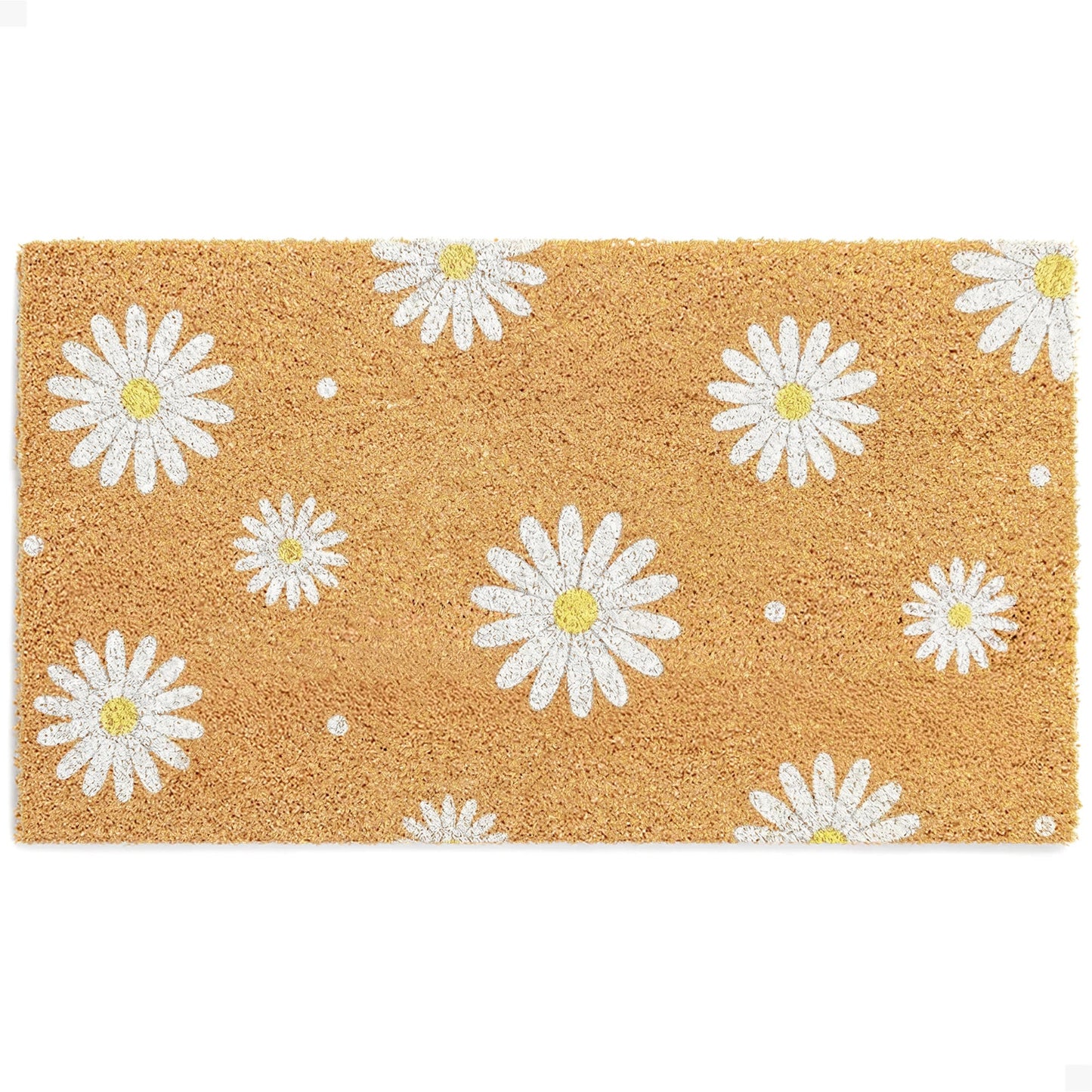 Daisy Day Natural Coir Doormat - 17x30