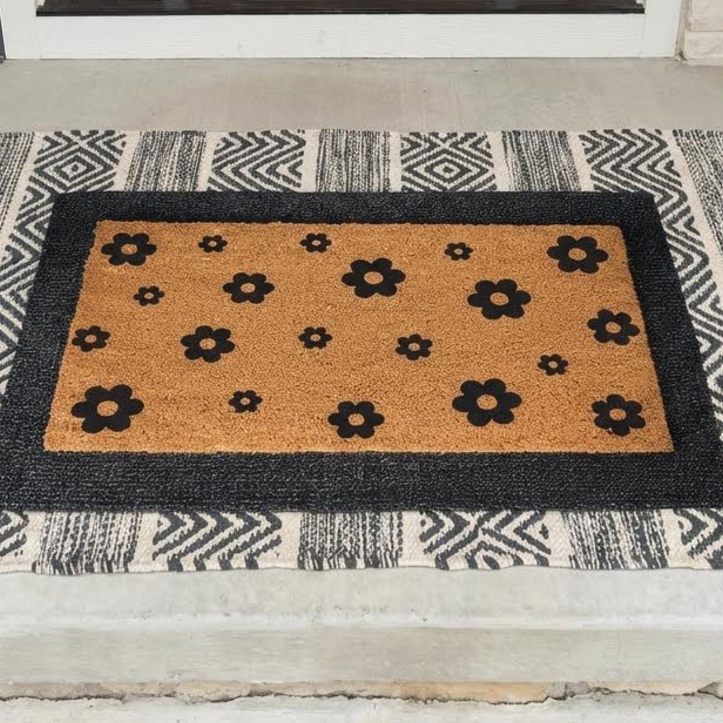 Ebonflower Natural Coir Doormat - 17x30
